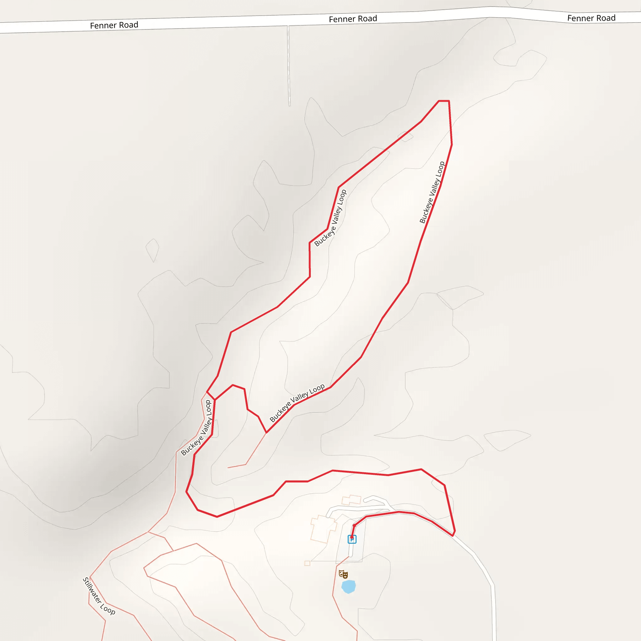 Buckeye Valley Loop - Cattail Pond mobile static map