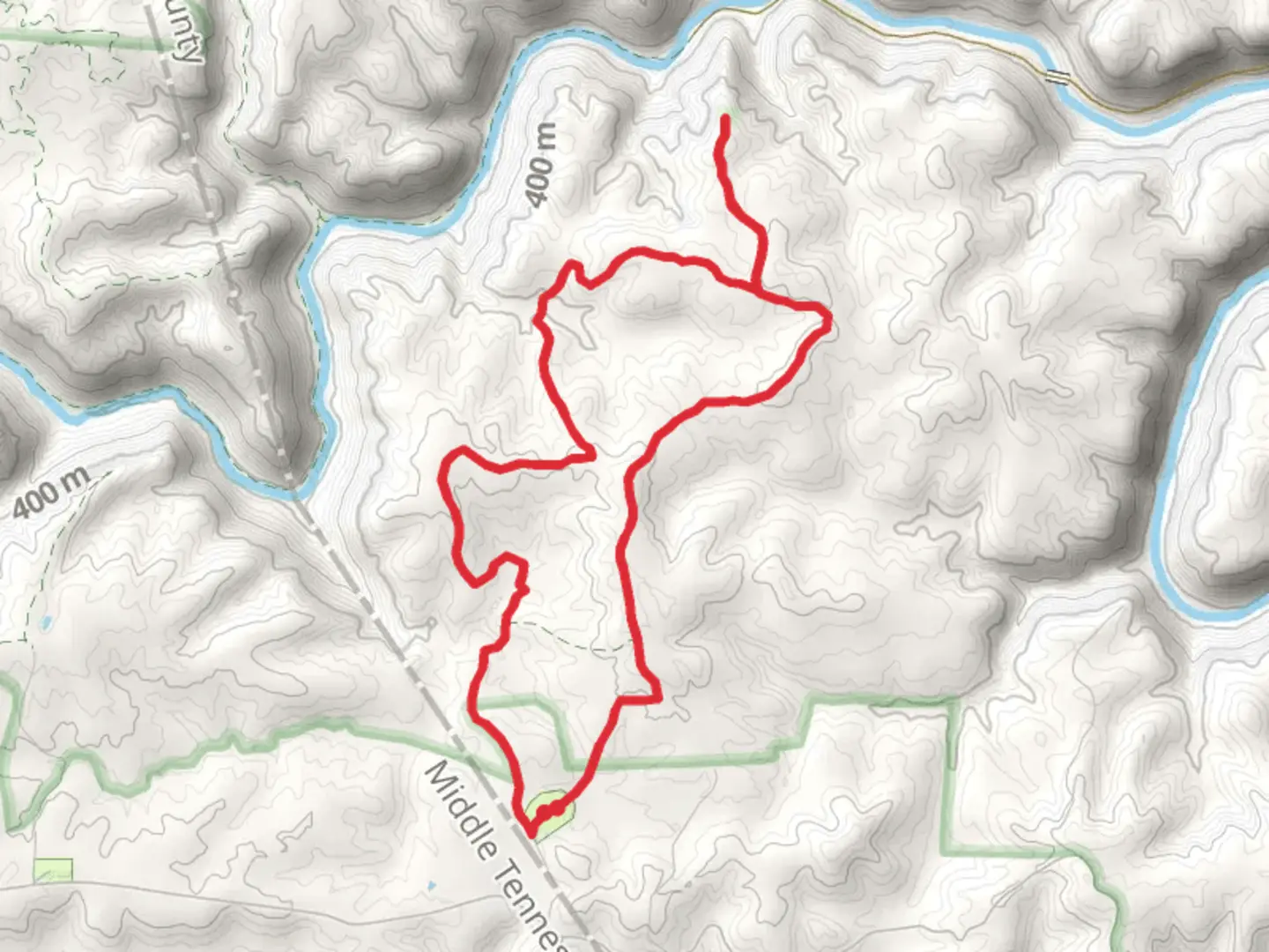 An image depicting the trail Panther Creek and Needles Eye Loop Trail and its surrounding area.