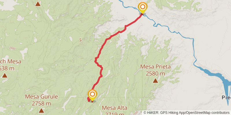 Continental Divide Trail - New Mexico stage 59 Map