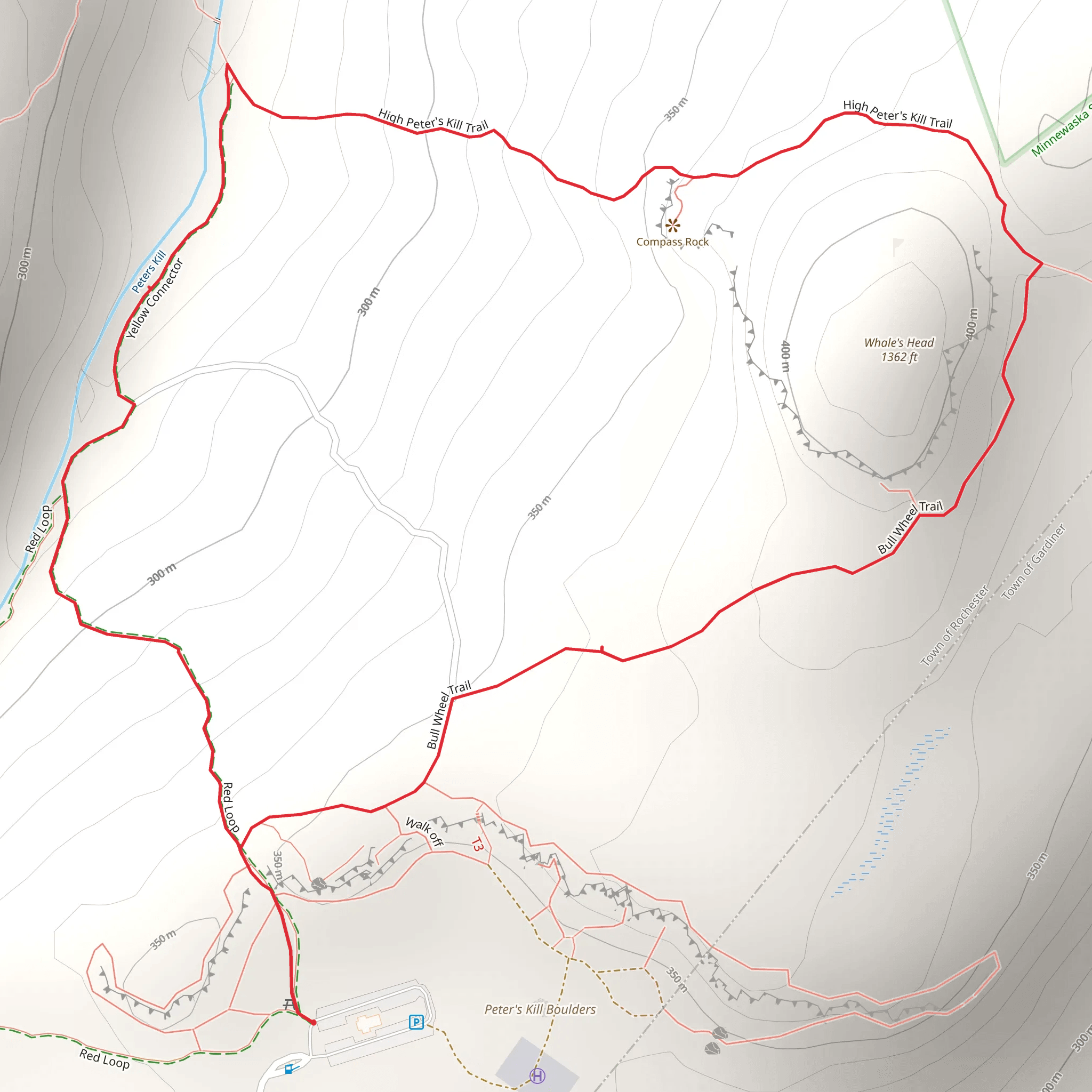 Whale's Head Summit Loop mobile static map