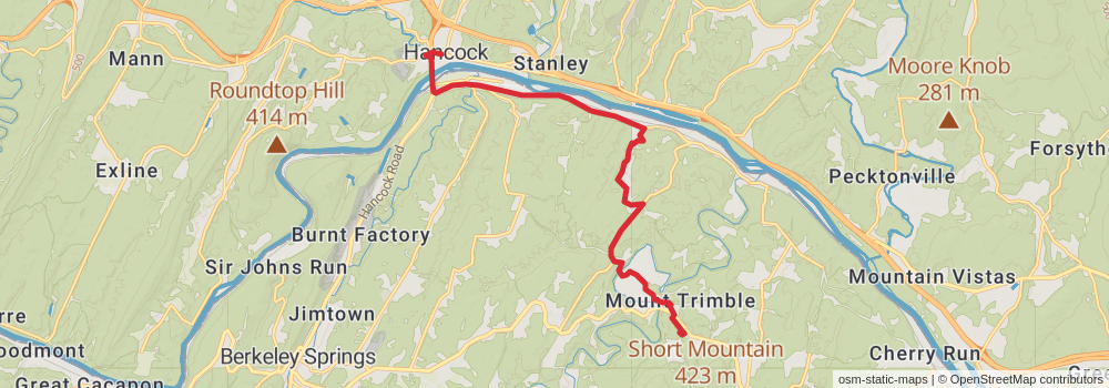 American Perimeter Trail - Southern Appalachian Primary stage 2 Map
