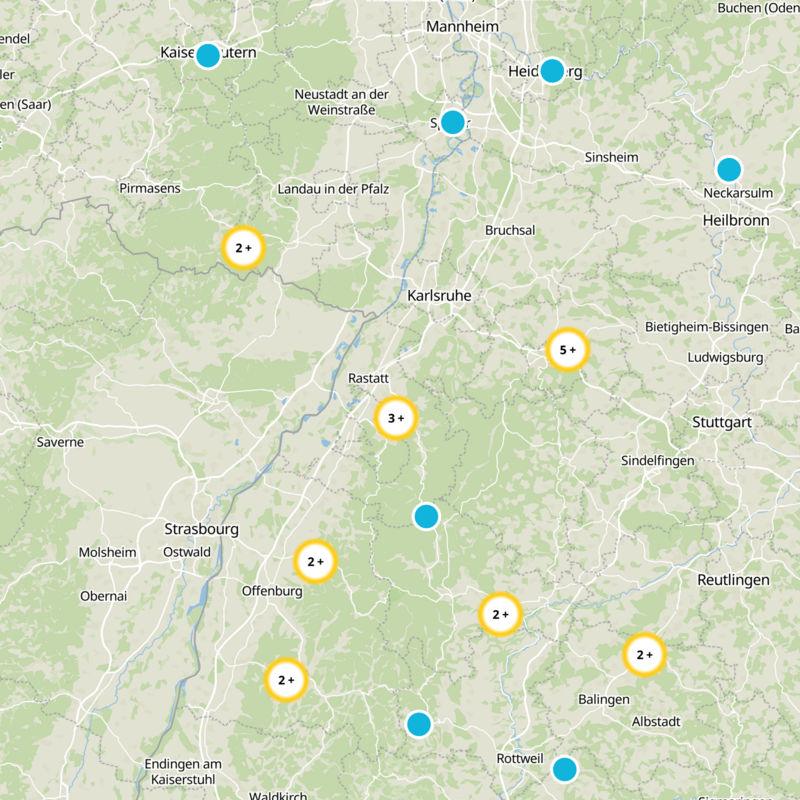 Nachbarschaftsverband Bischweier-Kuppenheim Static Map