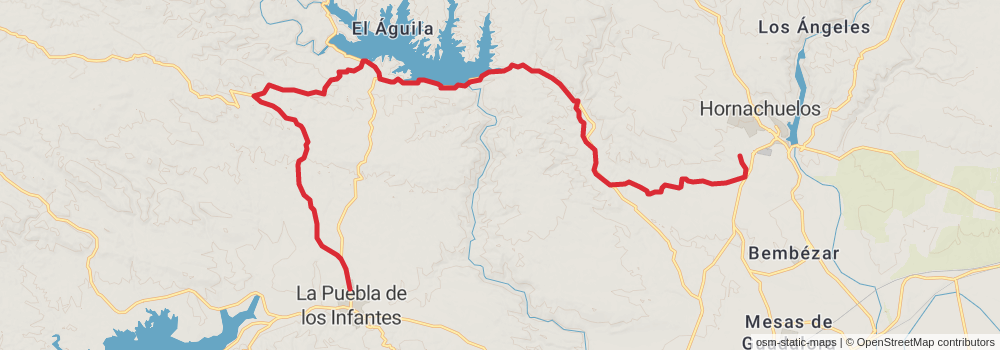 GR 48 - Sierra Morena - Andalusia stage 13 Map