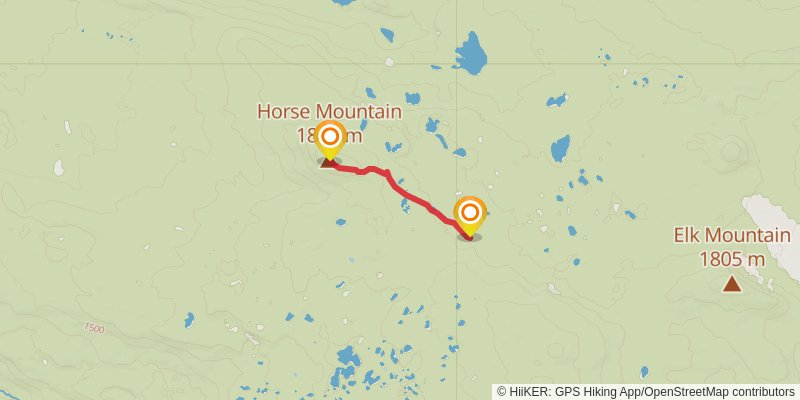 Mini Lake Area spur 2 Map