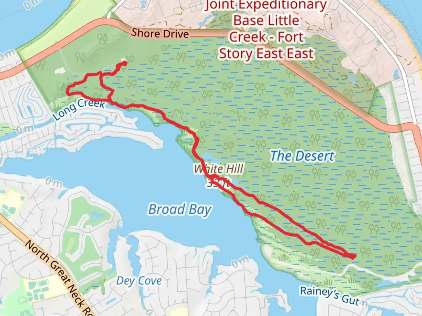 An image depicting the trail White Hill, White Hill Lake via Long Creek Trail and its surrounding area.
