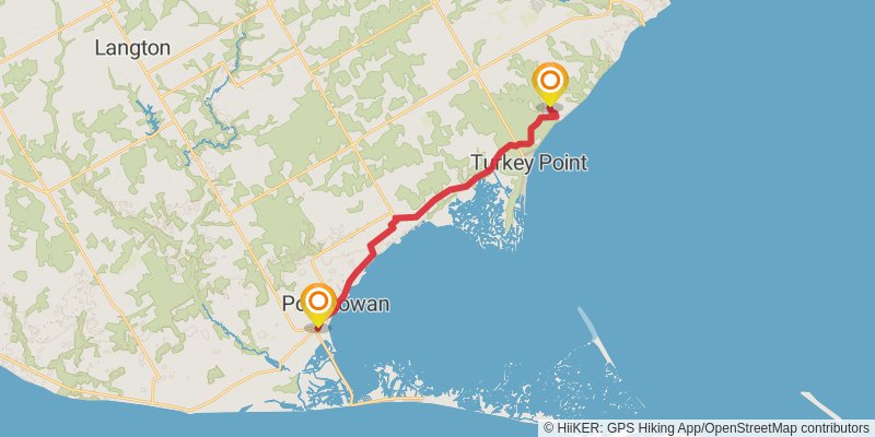 Waterfront Trail stage 43 Map