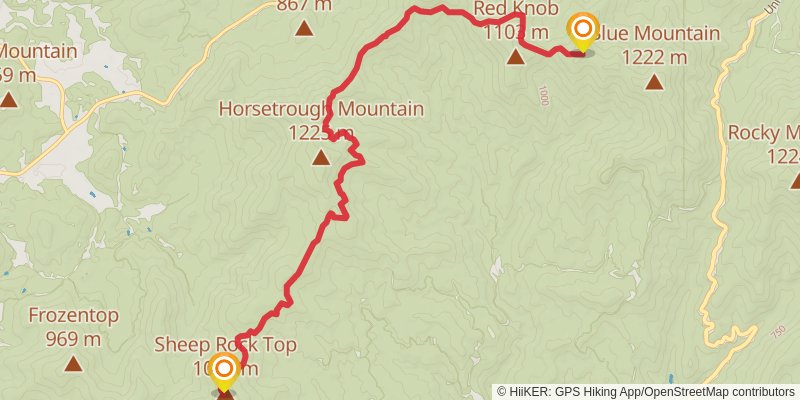 Appalachian Trail stage 6 Map