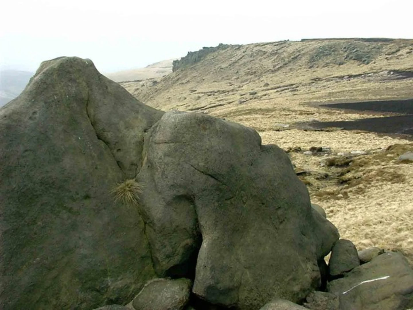 An image depicting the trail James Thorn and Higher Shelf Stones Loop from Old Glossop and its surrounding area.