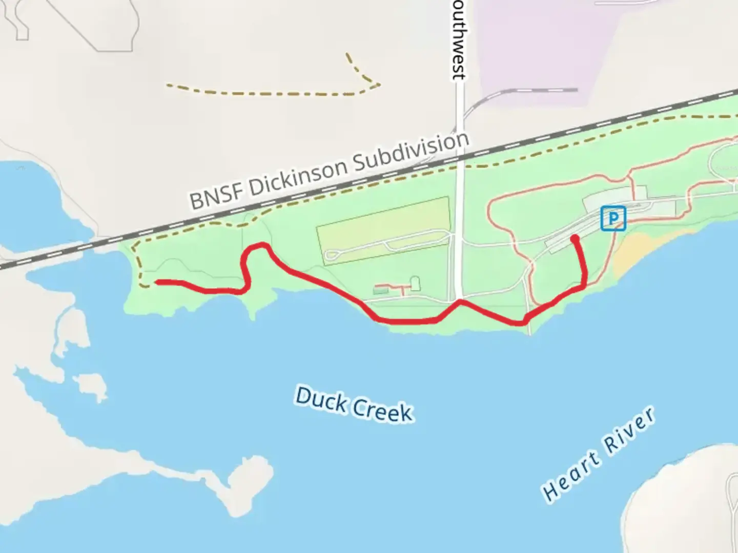 An image depicting the trail Patterson Lske Recrestion Area Campground Walk and its surrounding area.