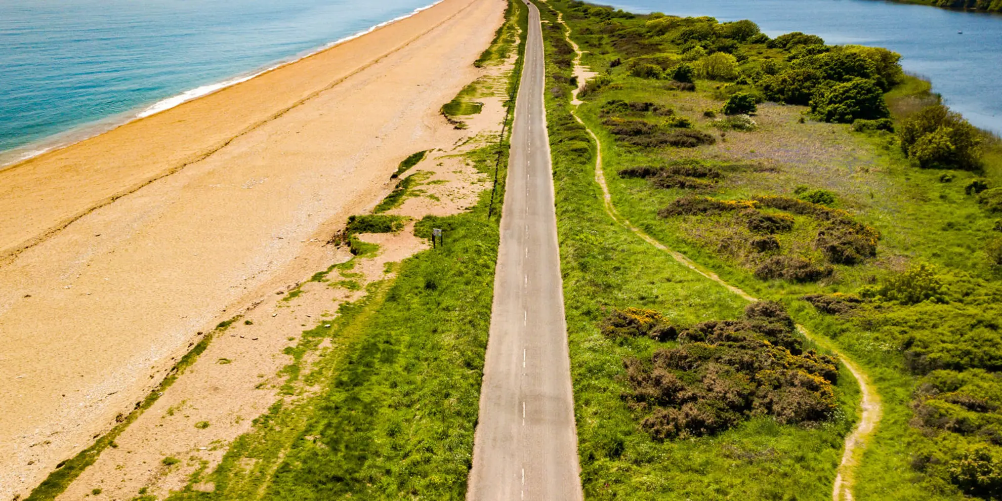 An image depicting the trail Slapton Walk and its surrounding area.