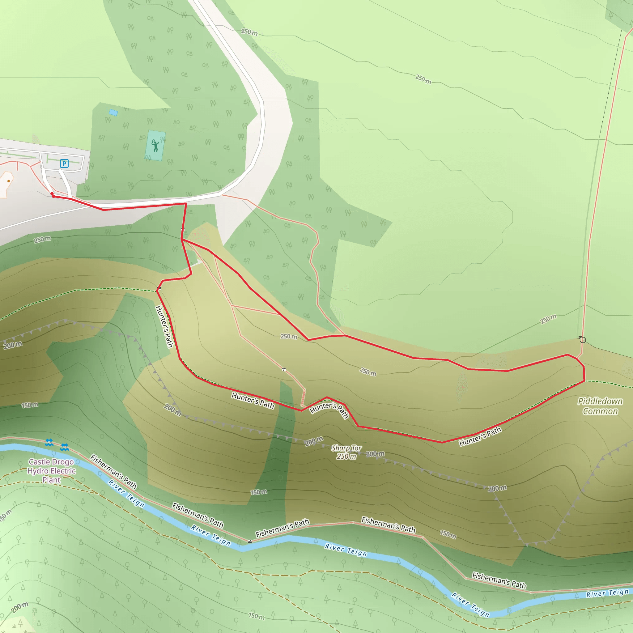 Castle Drogo - Gorge-ous Views mobile static map