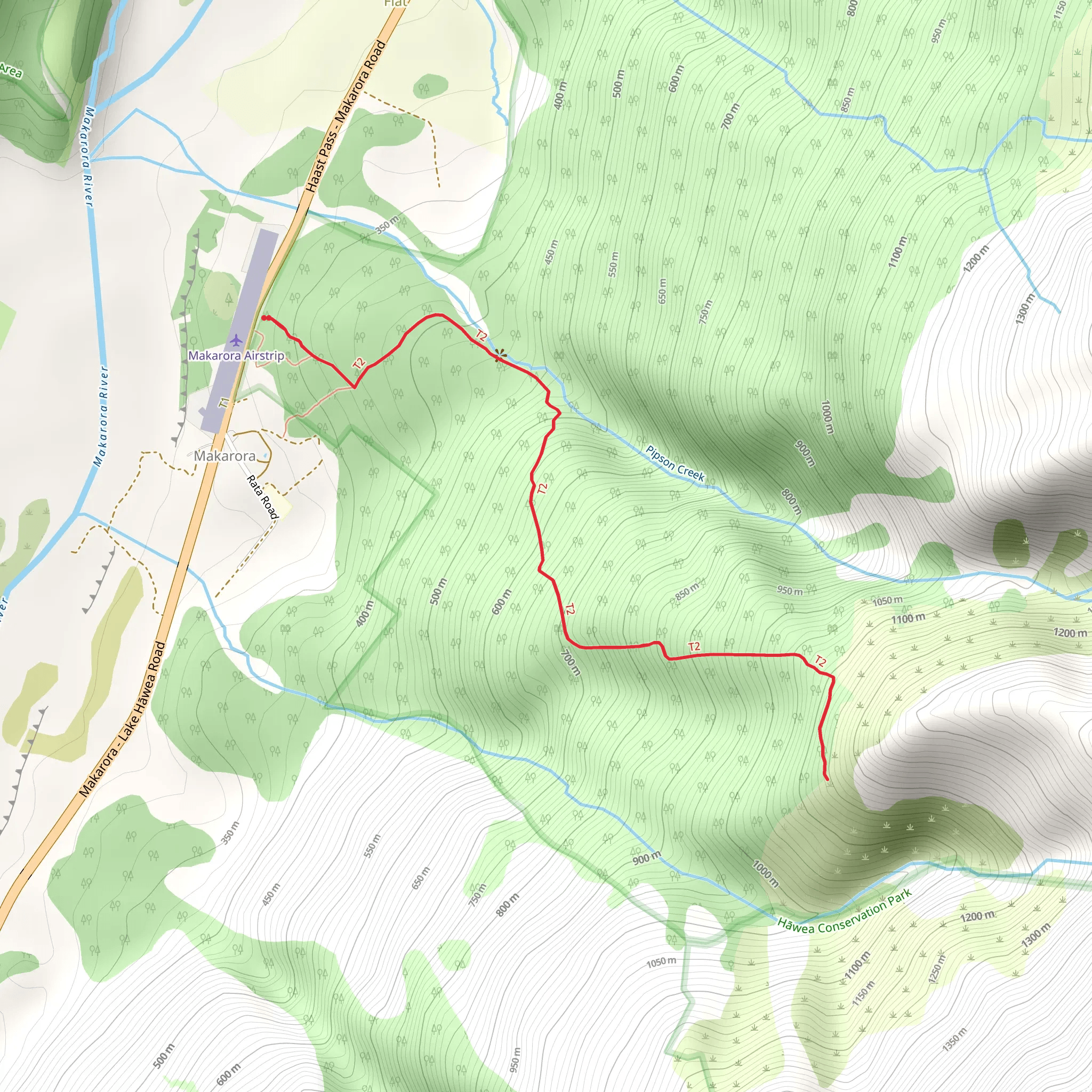 Mount Shrimpton Track mobile static map
