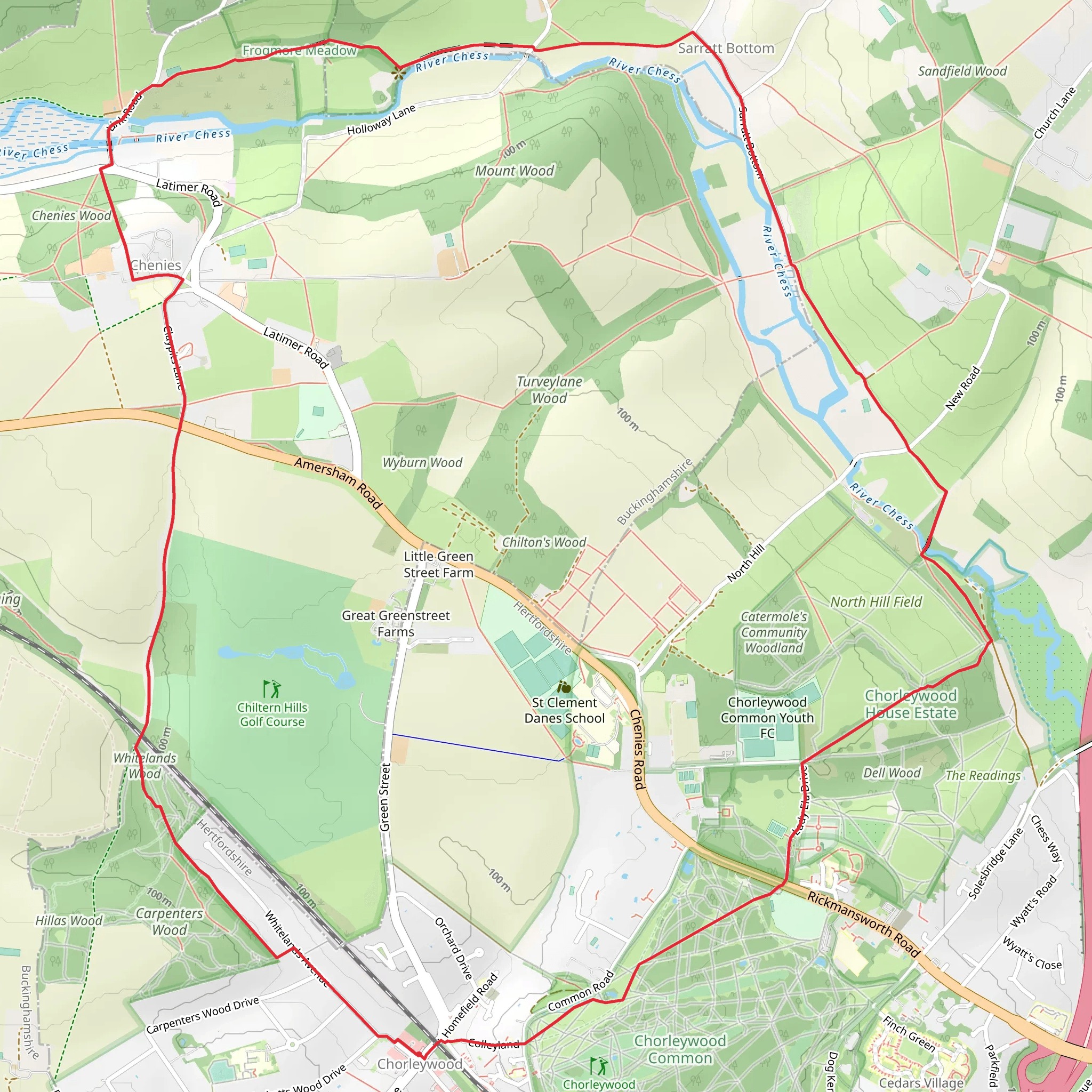 Chorleywood Loop mobile static map