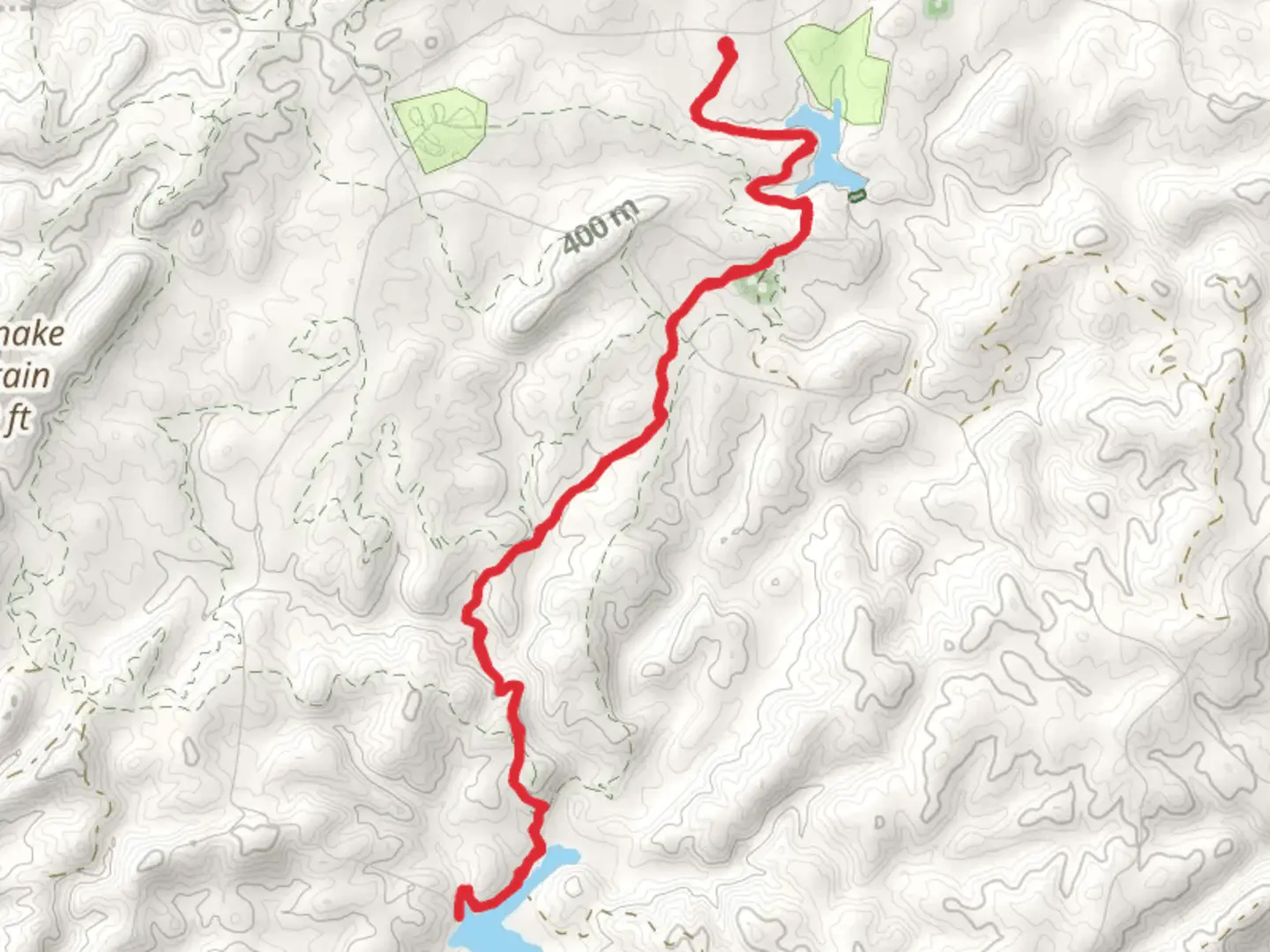 An image depicting the trail Choccolocco Creek Lake Number 7 via Pinhoti Trail and its surrounding area.