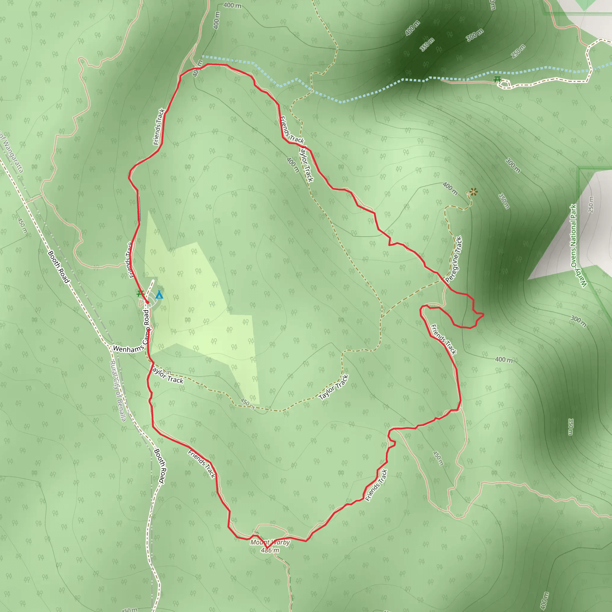 Friends Track mobile static map