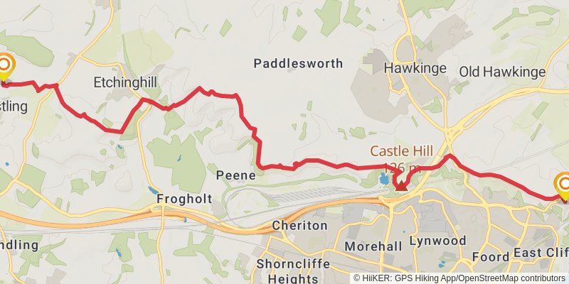 King Ethelbert's Loop from Faversham stage 5 Map