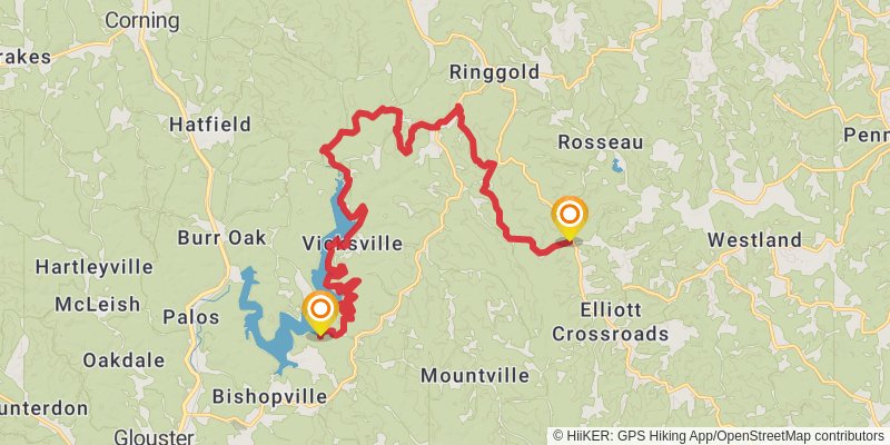 North Country Trail - Ohio stage 56 Map