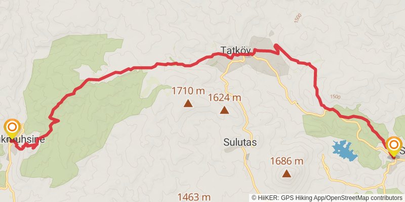 Sufi Trail stage 39 Map