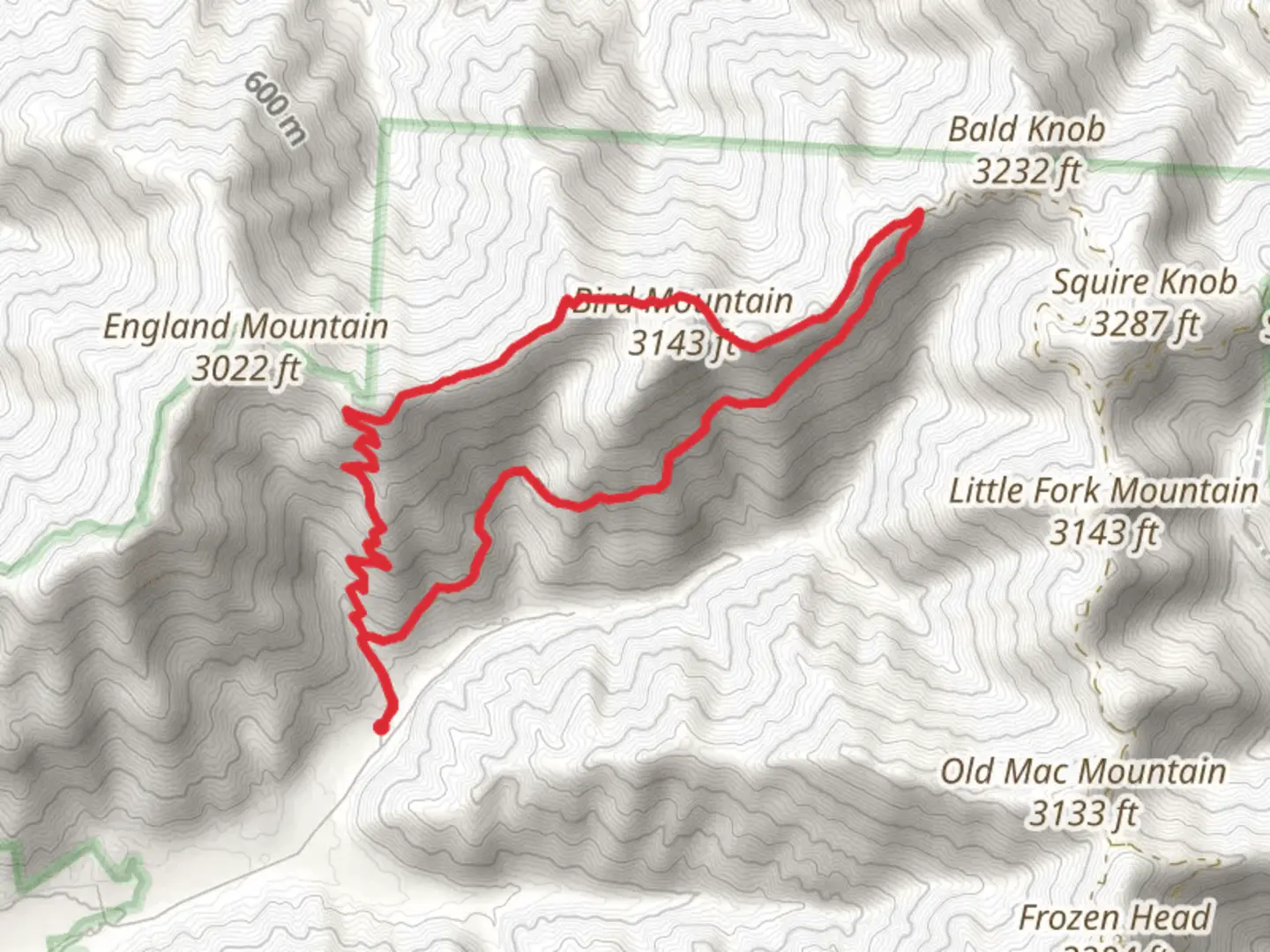An image depicting the trail Cumberland and W Lookout Tower Loop Trail and its surrounding area.