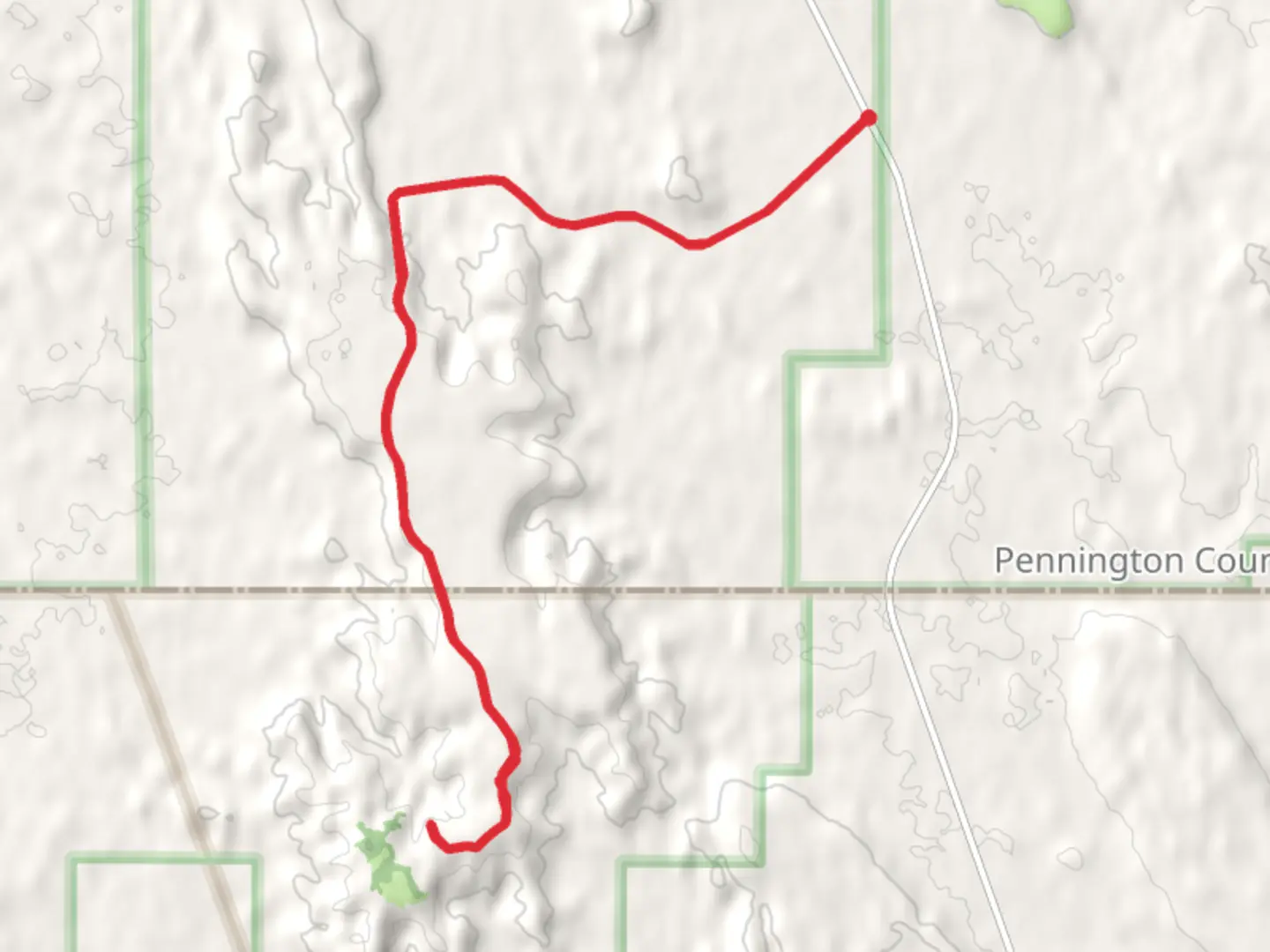 An image depicting the trail Sheep Mountain Road and its surrounding area.
