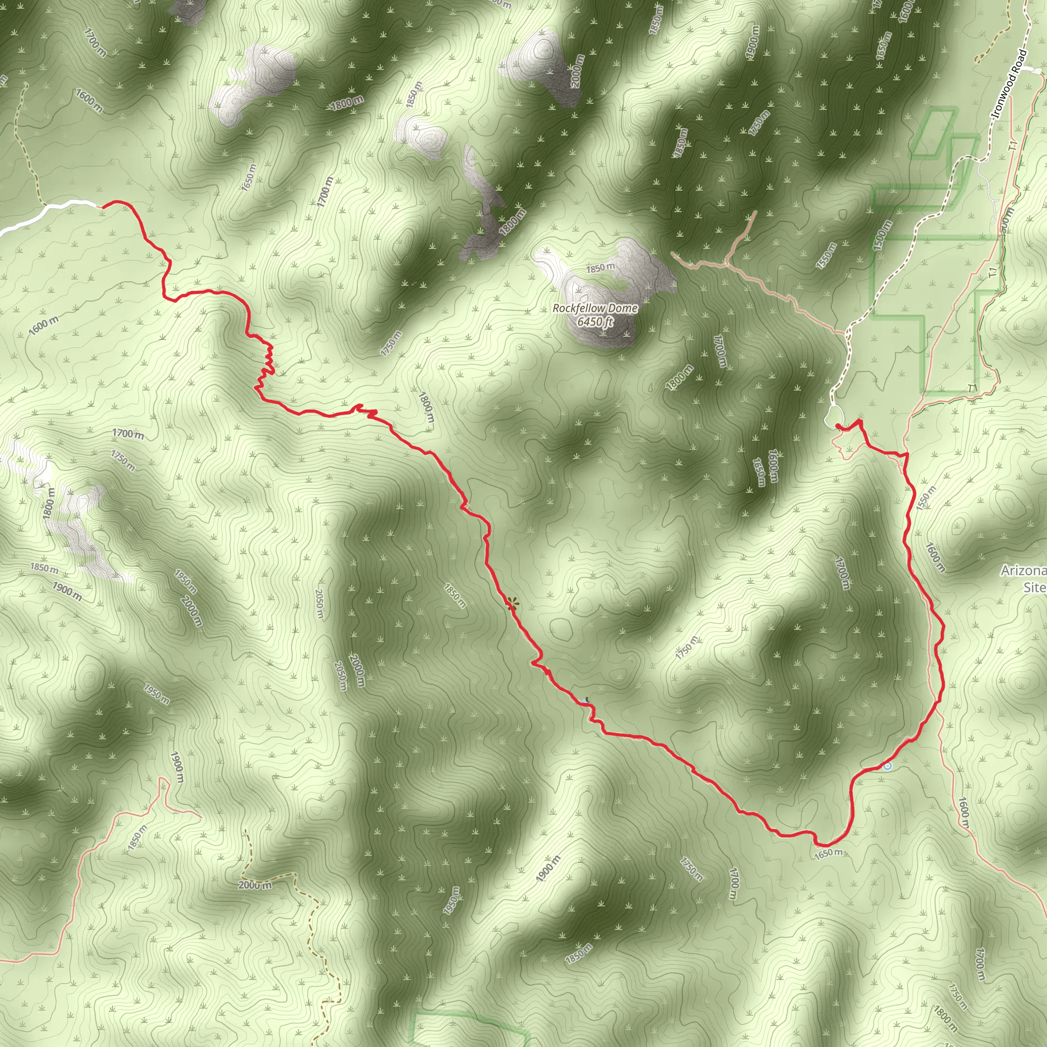 Cochise Trail mobile static map