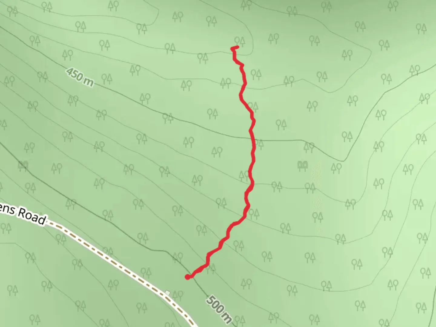 An image depicting the trail Logan Run and its surrounding area.