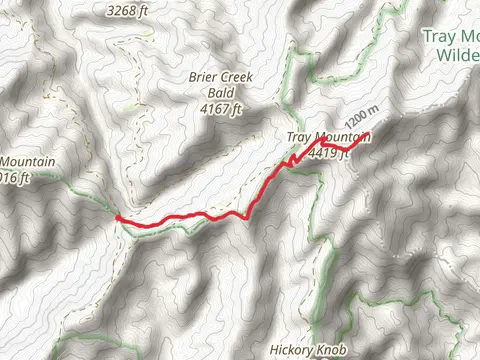 Tray Mountain from Indian Grave Gap