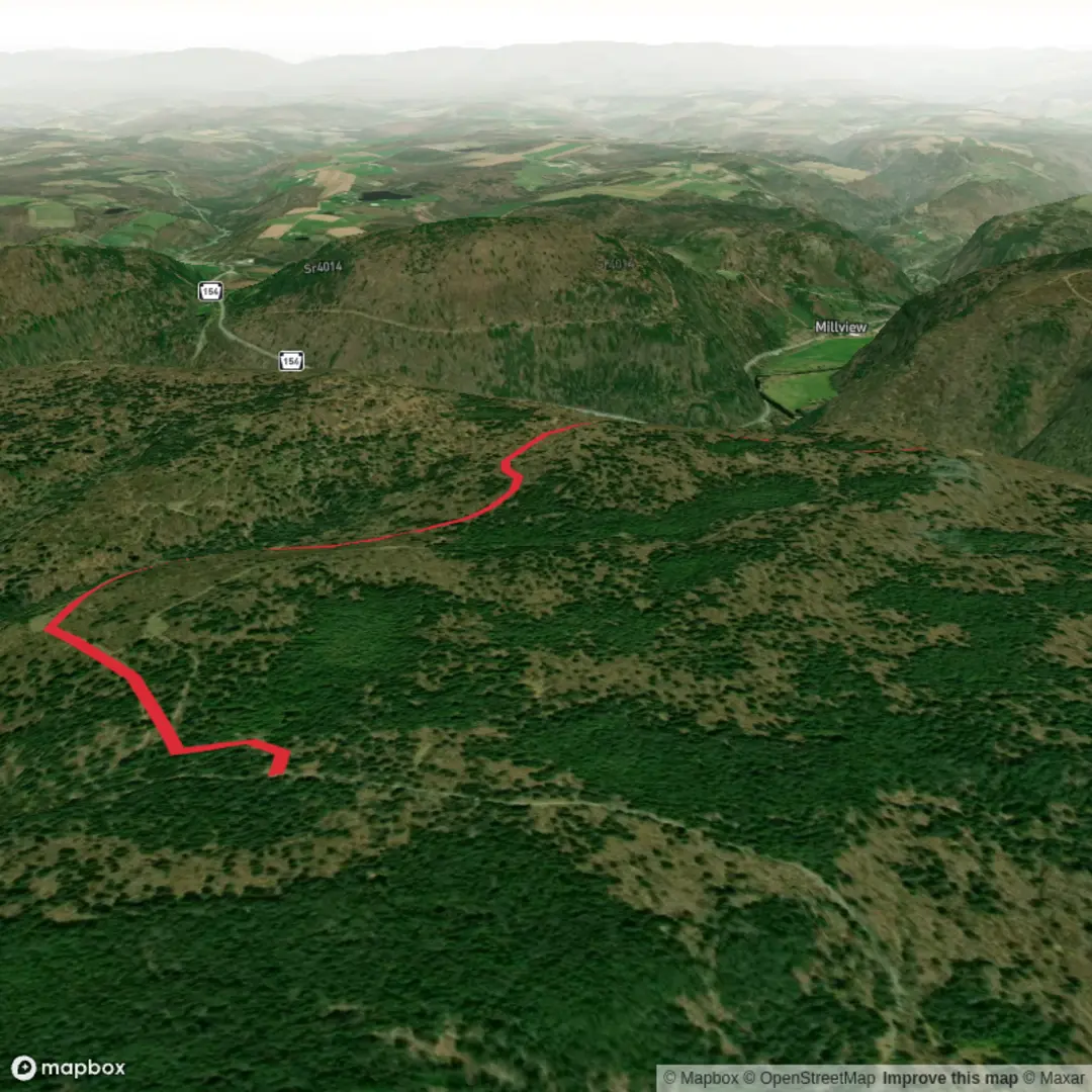 An image depicting the trail Worlds End Trail and its surrounding area.