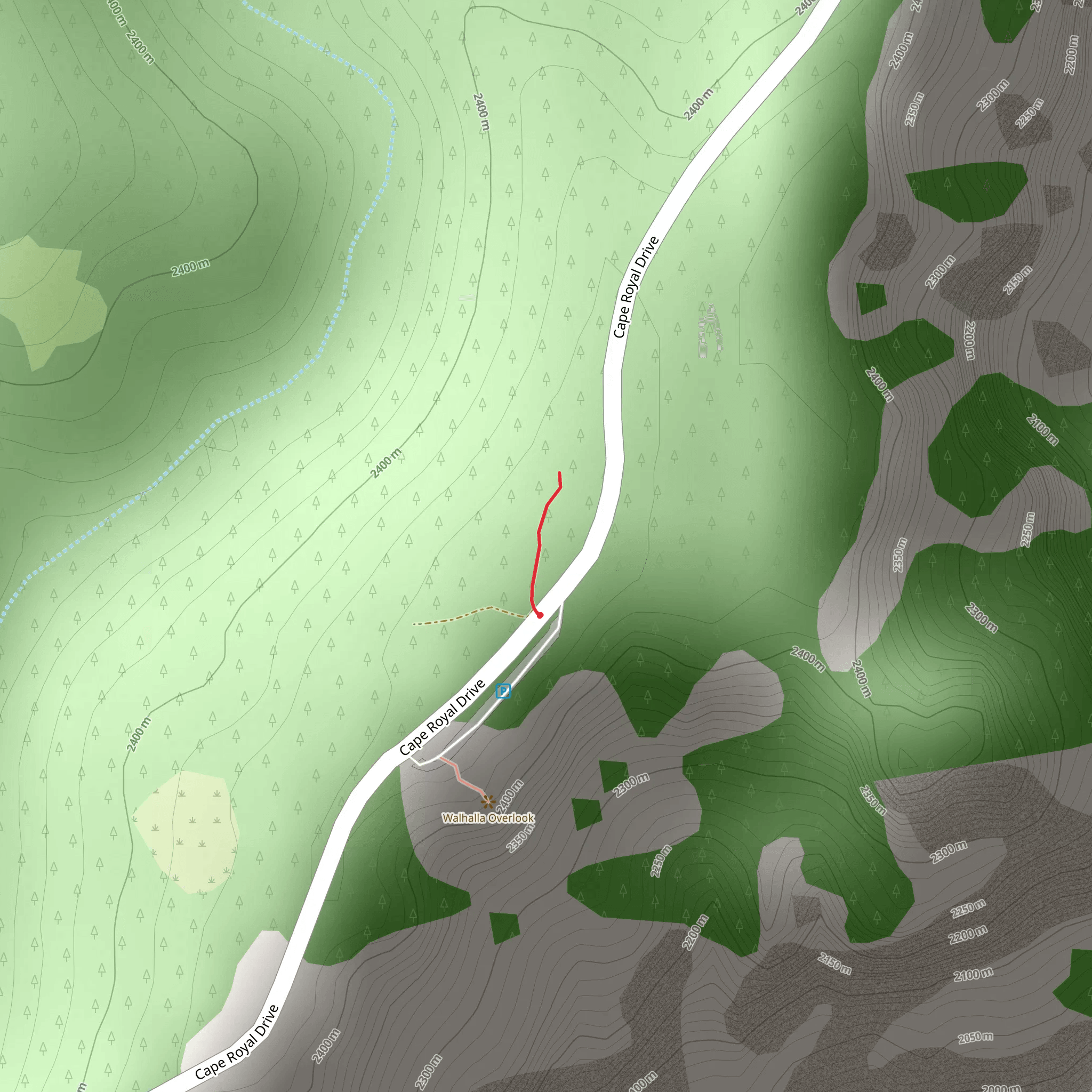 Cape Royal Drive mobile static map