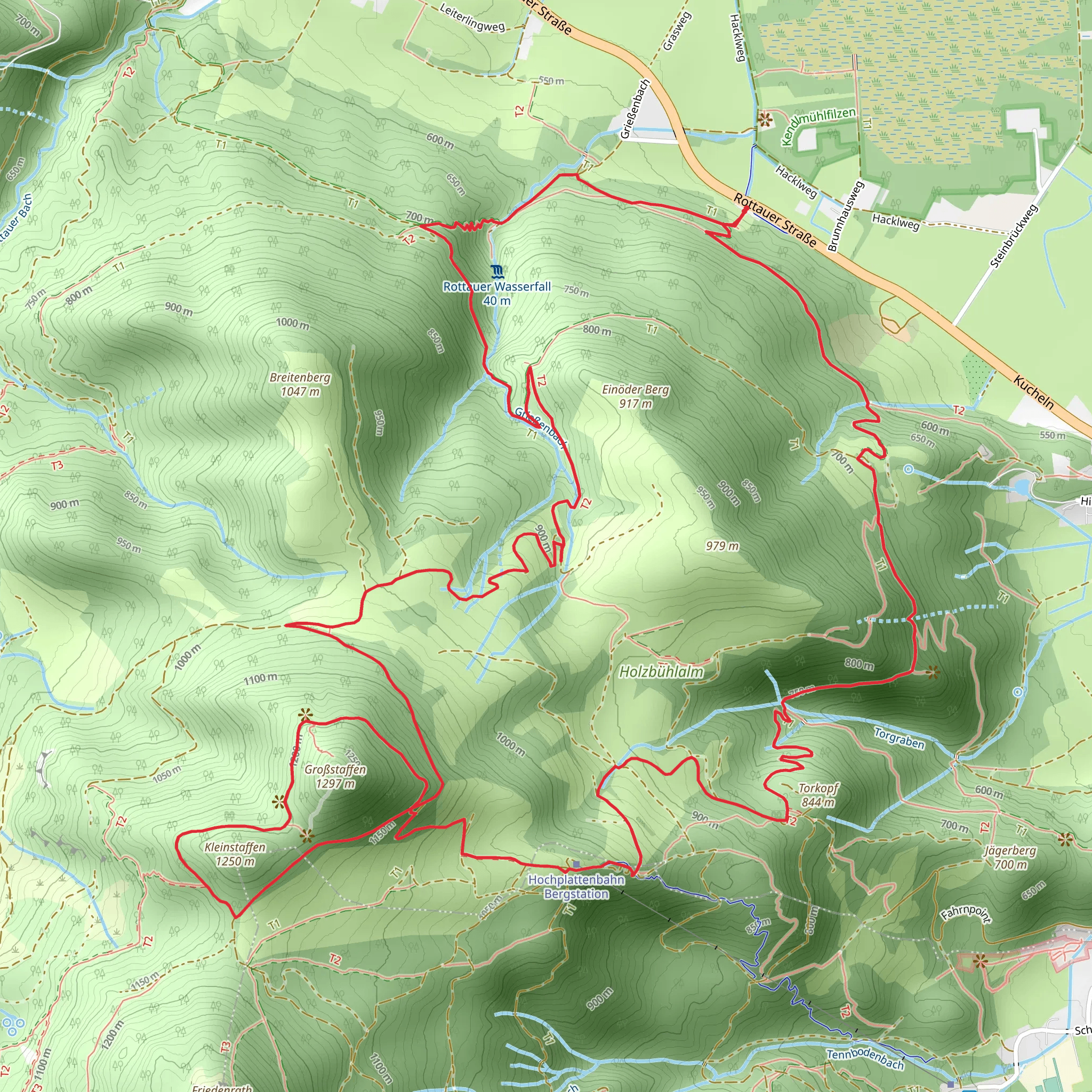 Bergwalderlebnisweg Staffena and Genial Vital mobile static map