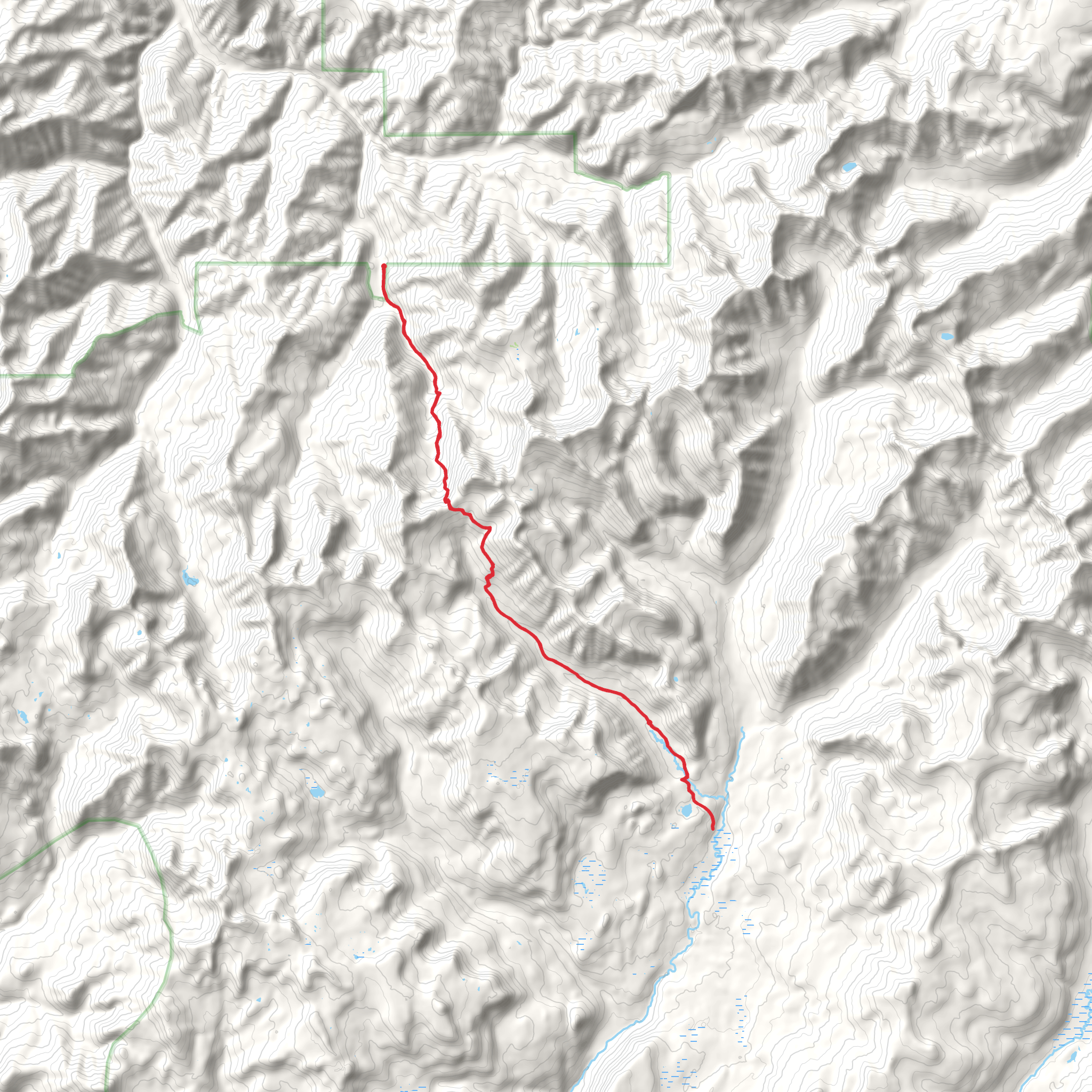 Grizzly Creek via Wallace Pass Trail mobile static map