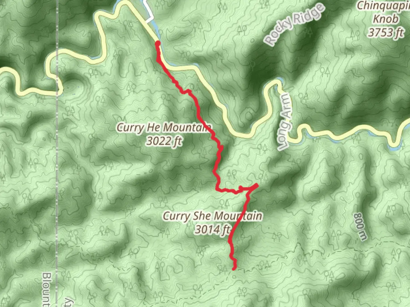An image depicting the trail Curry Mountain Trail and its surrounding area.
