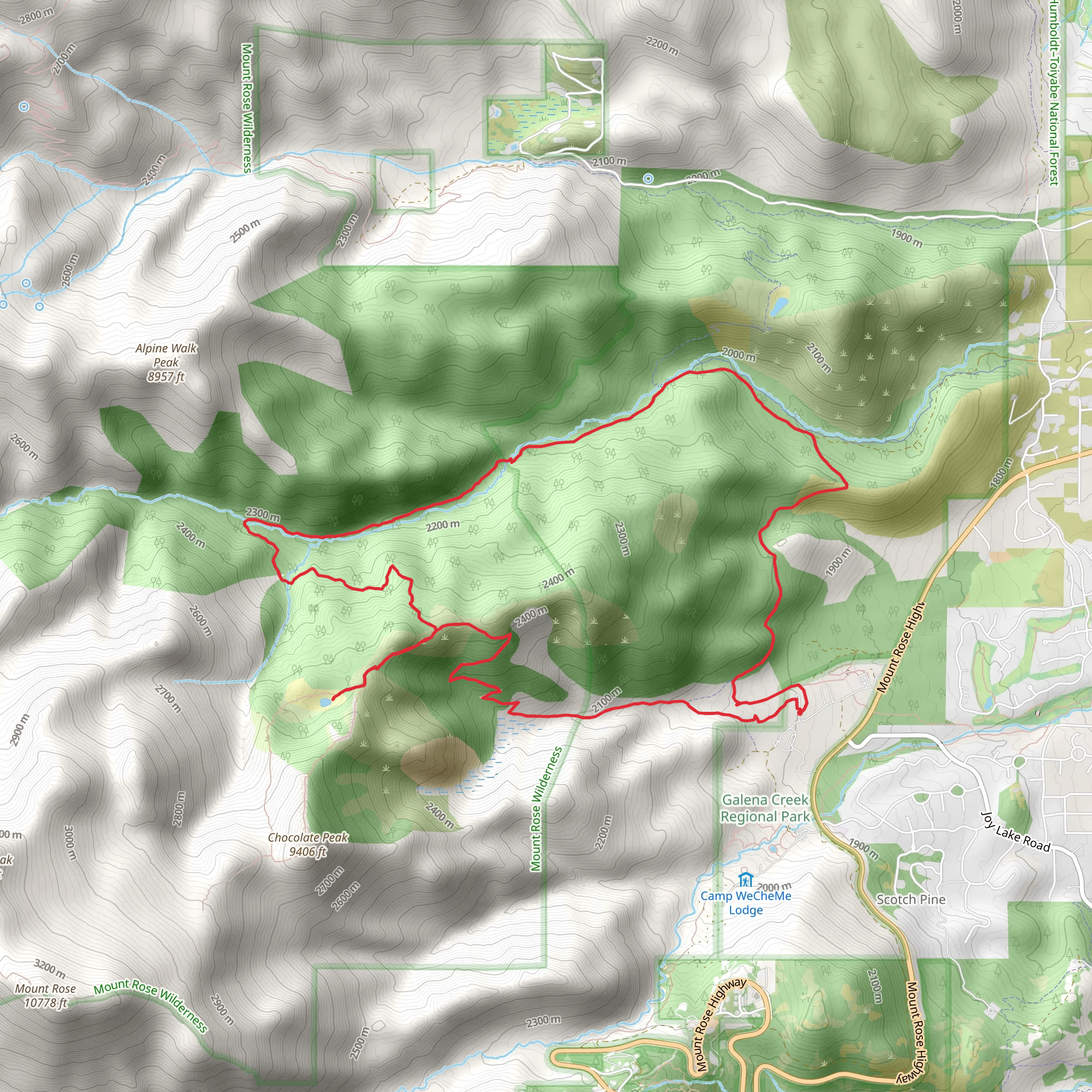 Jones - Whites Creek Loop mobile static map