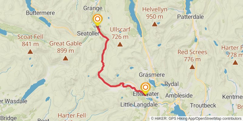Cumbria Way stage 3 Map