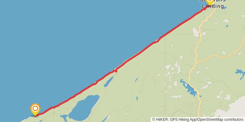 North Country Trail - Rocks National Lake Shore stage 2 Map