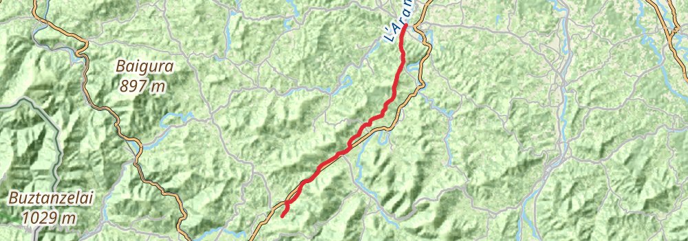 Camino Strasbourg-Saint Jean Pied de Port via Vézelay stage 74 Map