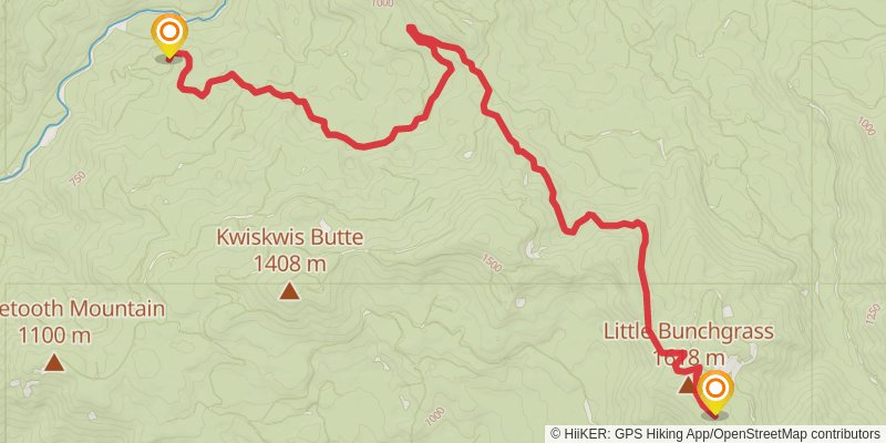 Oregon Timber Trail stage 27 Map