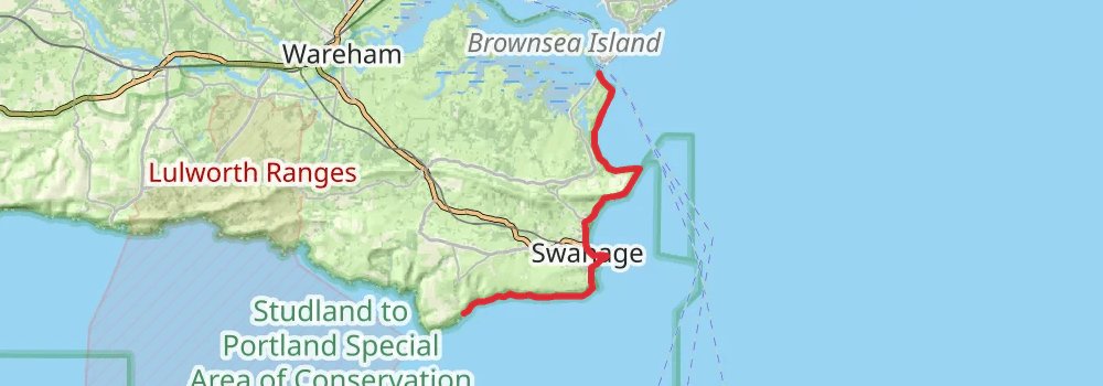 South West Coast Path stage 51 Map