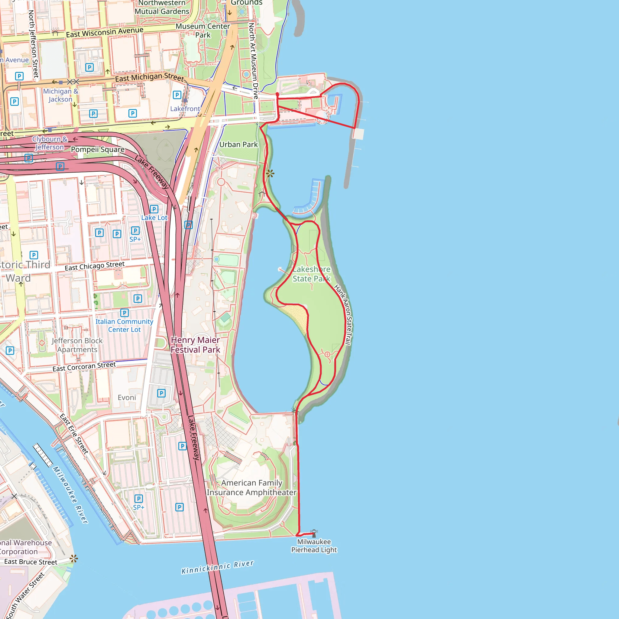 Hank Aaron State Loop Trail mobile static map