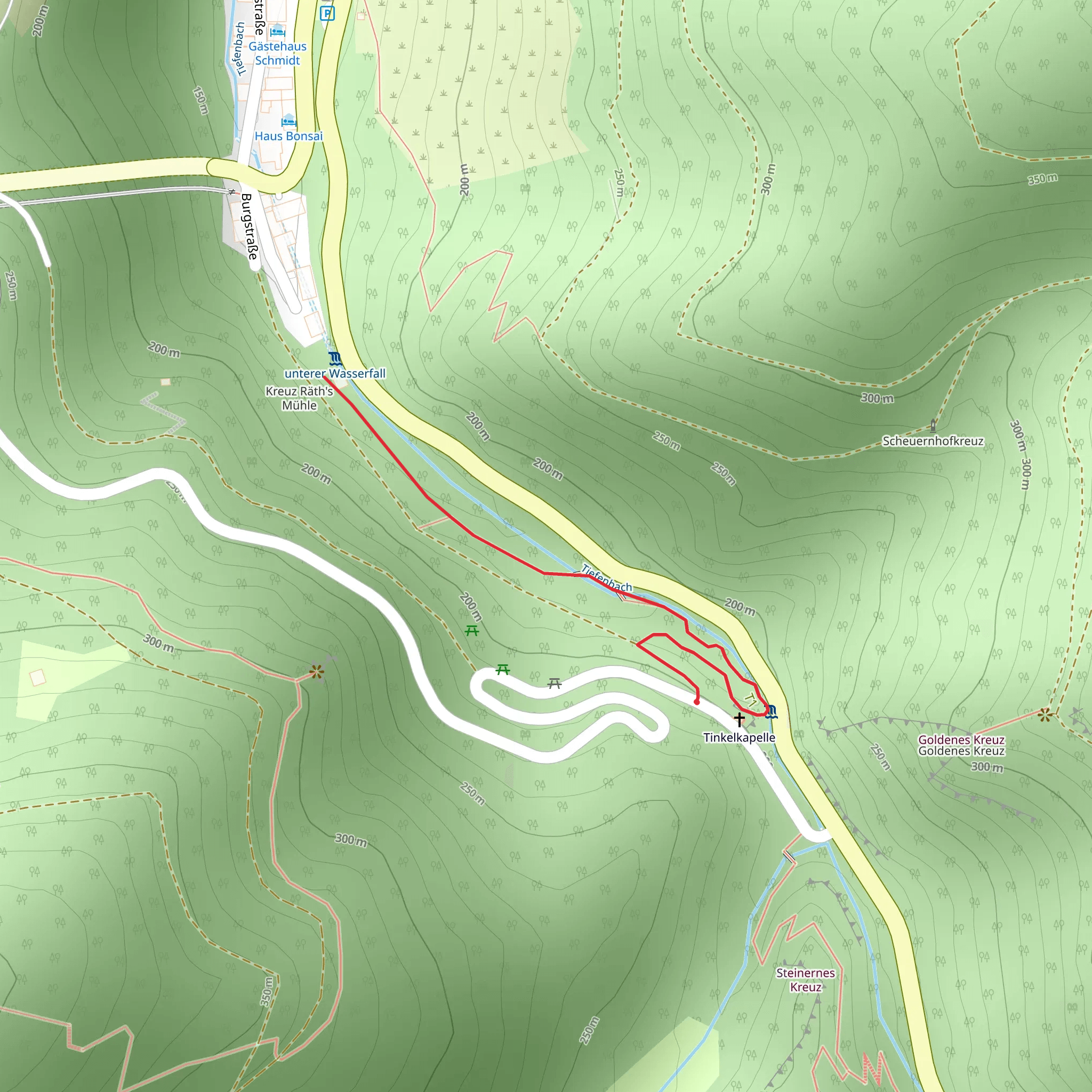 Unterer Wasserfall mobile static map