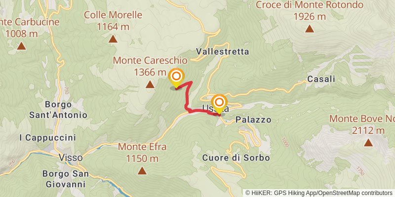 Cammino Nelle Terre Mutate spur 1 Map