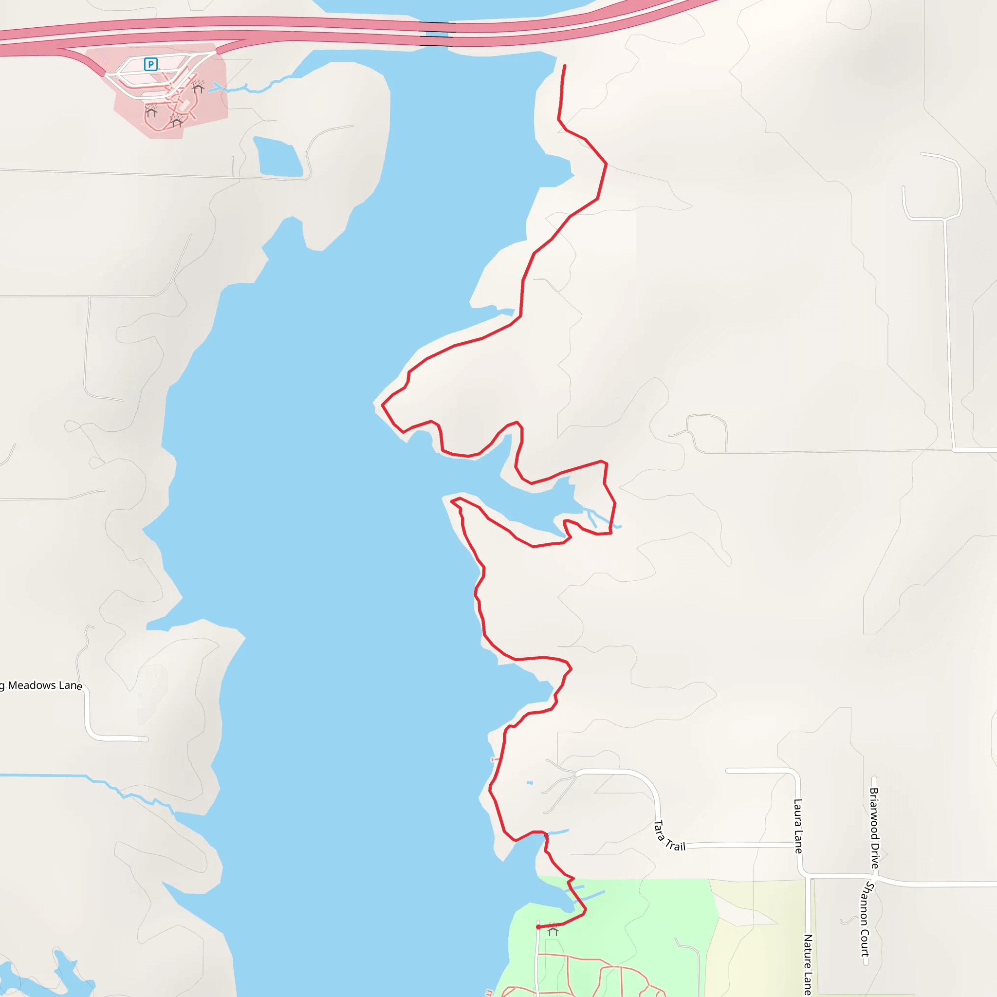 Silver Lake East Shore Walk mobile static map