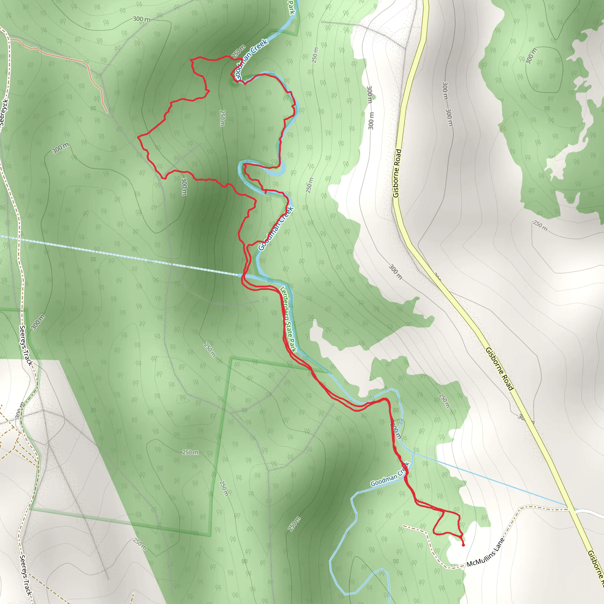 Goodmans Weir Circuit Trail mobile static map