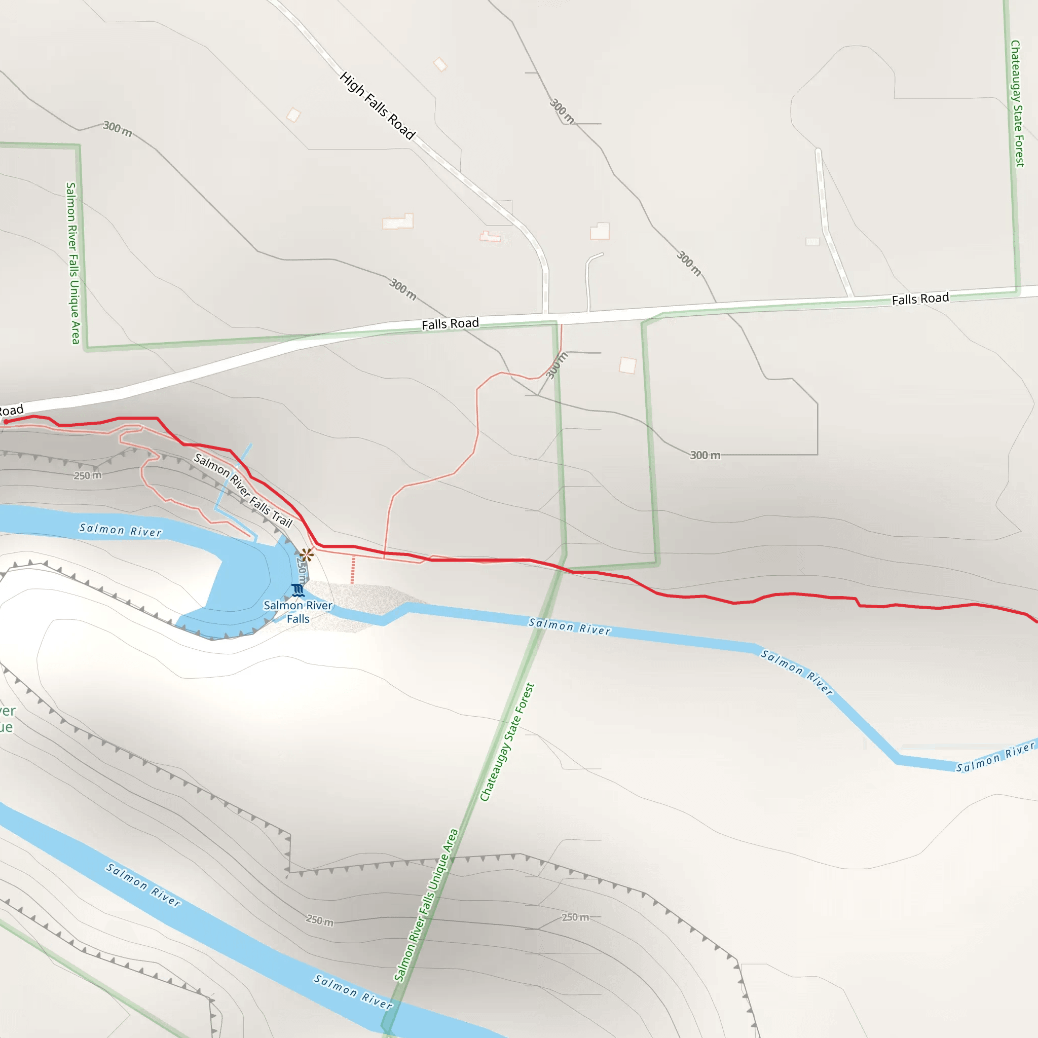 Salmon River Trail mobile static map