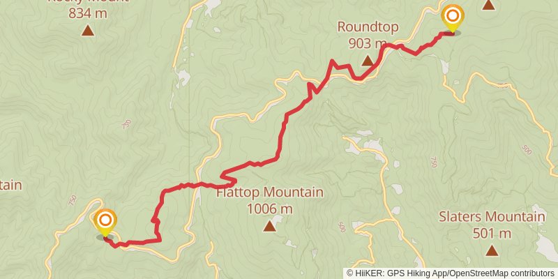 Appalachian Trail stage 93 Map
