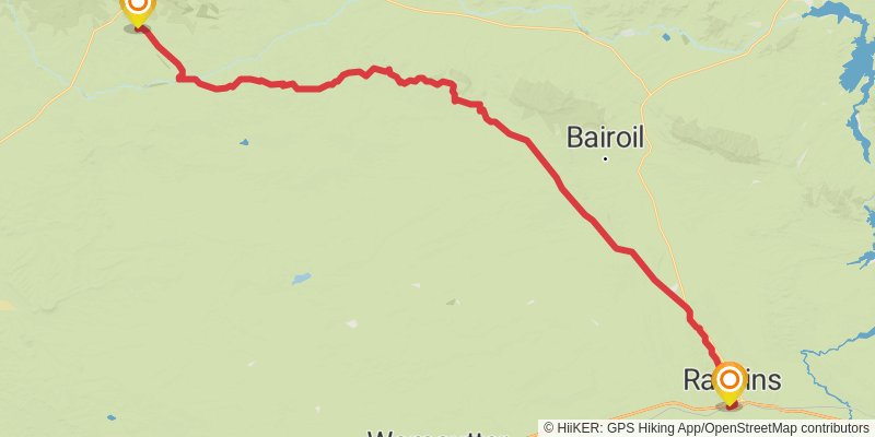 Continental Divide Trail stage 22 Map