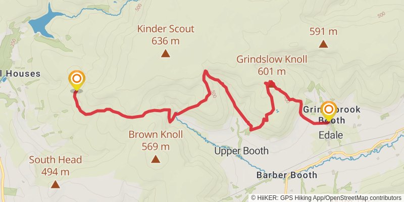 Kinder Loop from Edale stage 3 Map