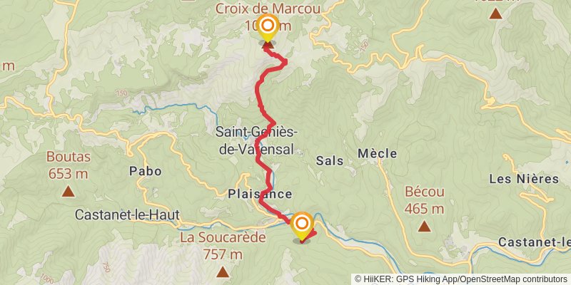 Via Tolosana spur 3 Map