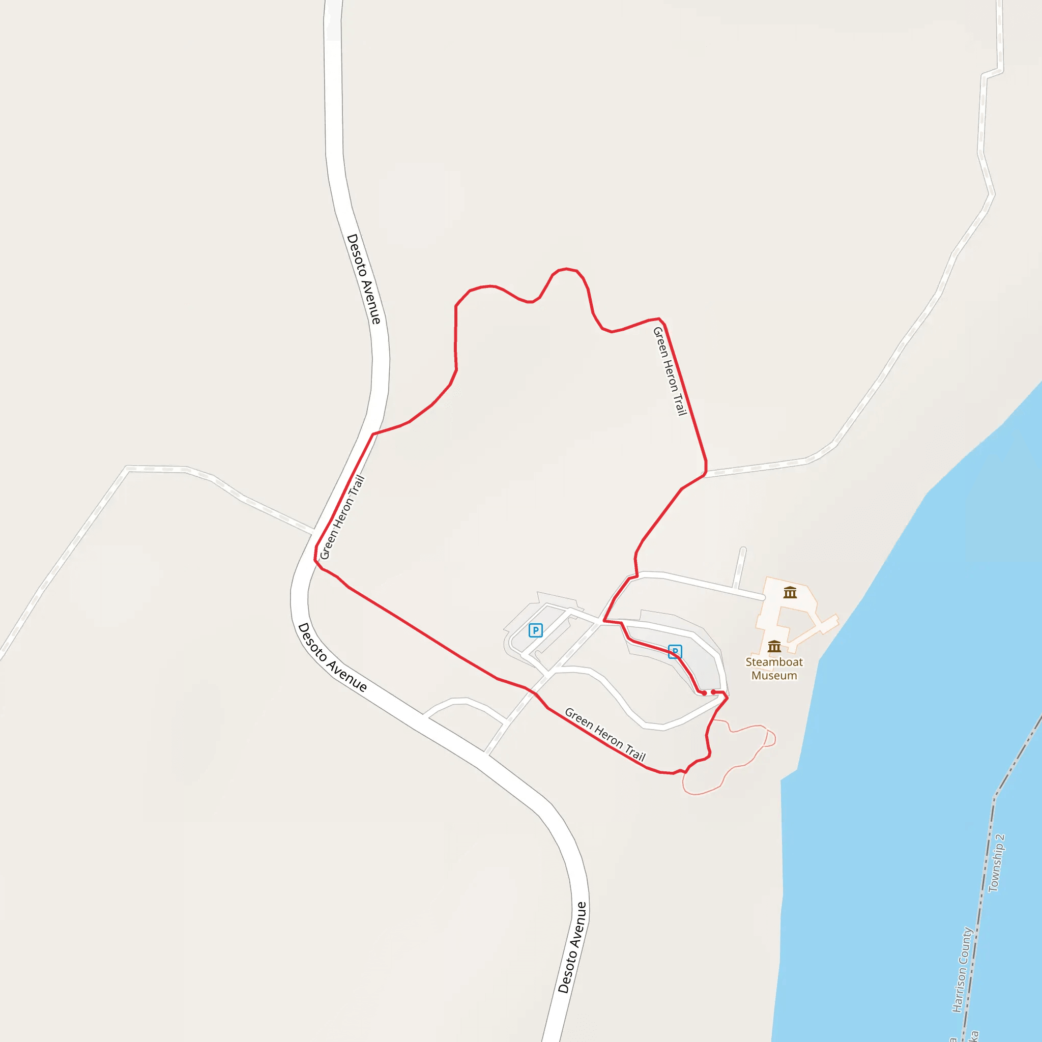 Green Heron Loop Trail mobile static map