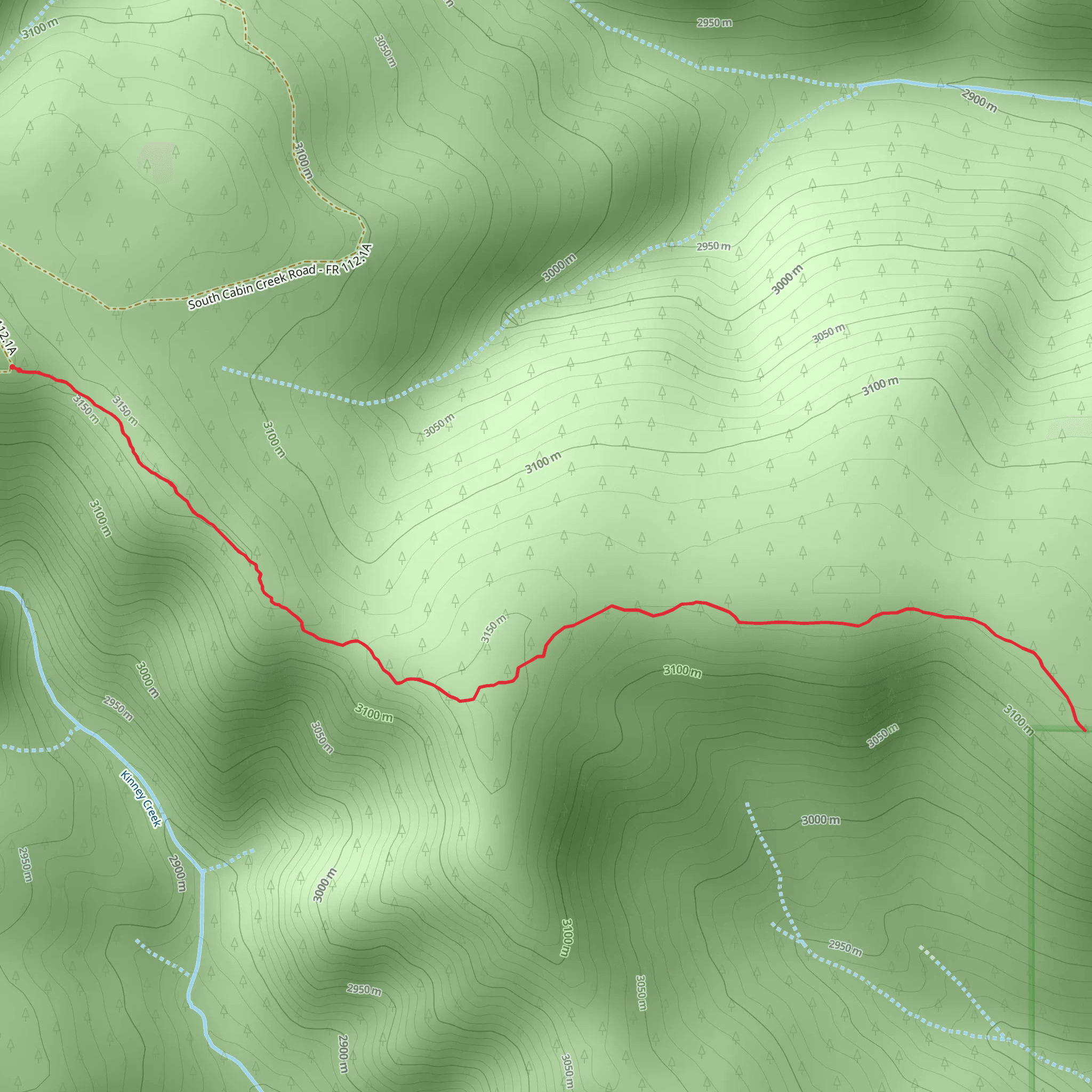 Mcqueary Ridge Trail mobile static map